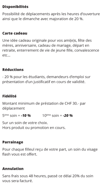 celine esthéticienne à domicile Genève